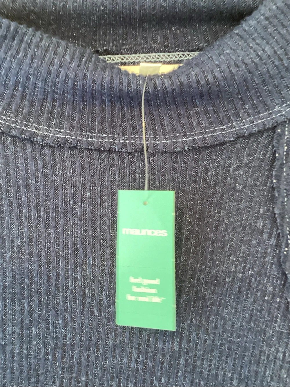Maurices Navy Blue Sparkle Turtleneck Sweater 3XL BNWT